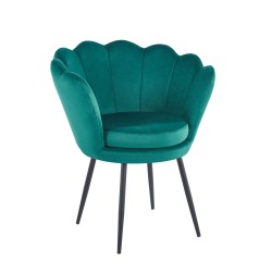 Fotel velvet (zielony) /nogi czarne/ Fotel velvet (zielony) /nogi czarne/