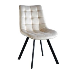 Samtstuhl (beige)