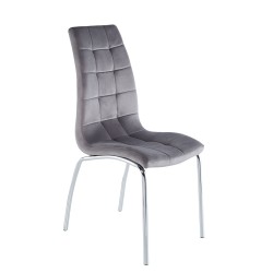 Silla de terciopelo (gris) Silla de terciopelo (gris)
