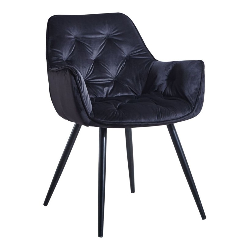 Silla de terciopelo (negra) Silla de terciopelo (negra)
