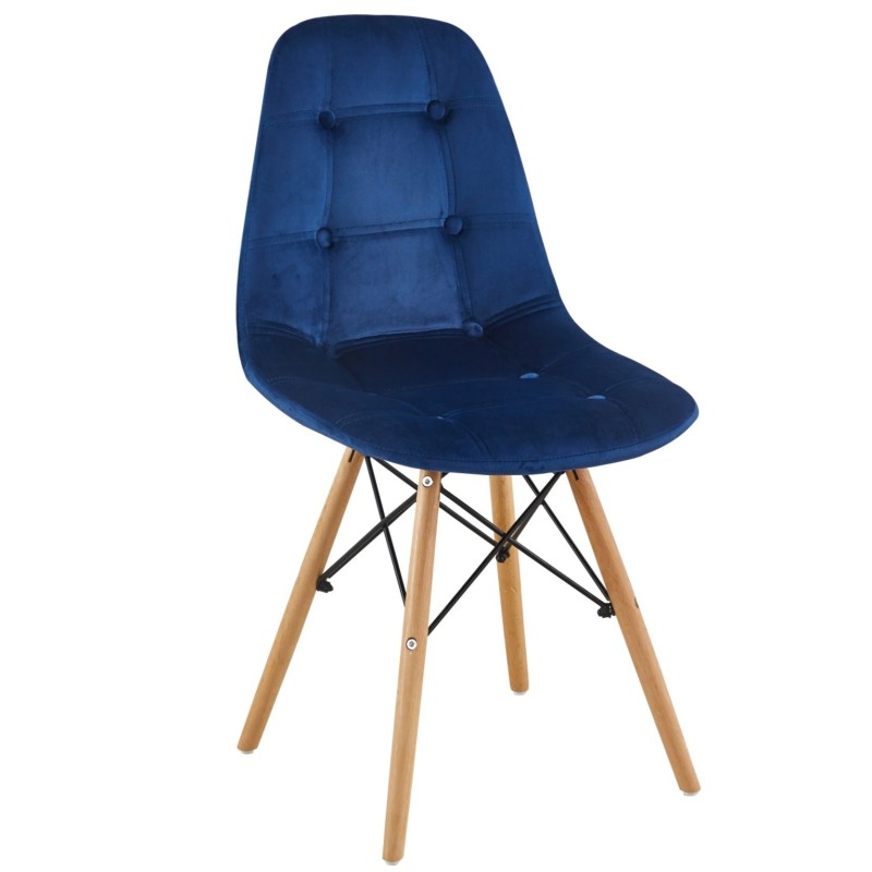 Silla de terciopelo (azul)