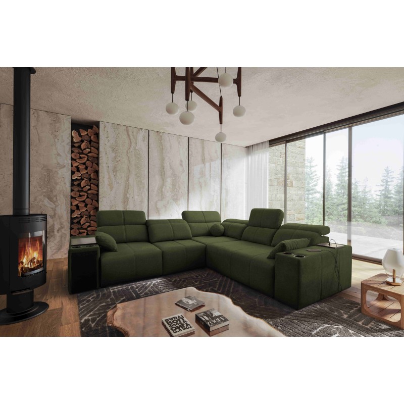 Milano III corner sofa with a sleeping function - elegance and functionality in one!