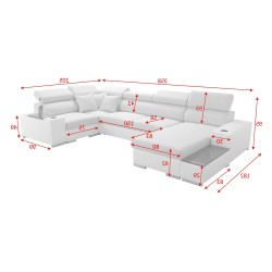 Ecksofa U Napoli IV Maxi mit Schlaffunktion - Luxus und Komfort in Ihrem Wohnzimmer Ecksofa U Napoli IV Maxi mit Schlaffunktion - Luxus und Komfort in Ihrem Wohnzimmer