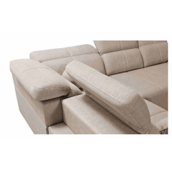 Esquinero Milano III con función de dormir: ¡elegancia y funcionalidad en uno!