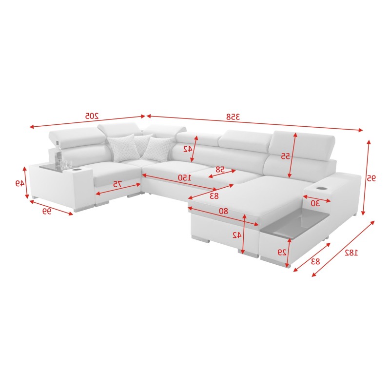 Ecksofa U Napoli IV Maxi mit Schlaffunktion - Luxus und Komfort in Ihrem Wohnzimmer Ecksofa U Napoli IV Maxi mit Schlaffunktion - Luxus und Komfort in Ihrem Wohnzimmer