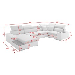 Ecksofa U Napoli IV Maxi mit Schlaffunktion - Luxus und Komfort in Ihrem Wohnzimmer Ecksofa U Napoli IV Maxi mit Schlaffunktion - Luxus und Komfort in Ihrem Wohnzimmer