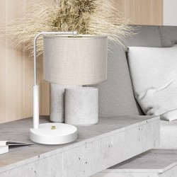 LINO WHITE / LINEN desk lamp 1xE27 LINO WHITE / LINEN desk lamp 1xE27