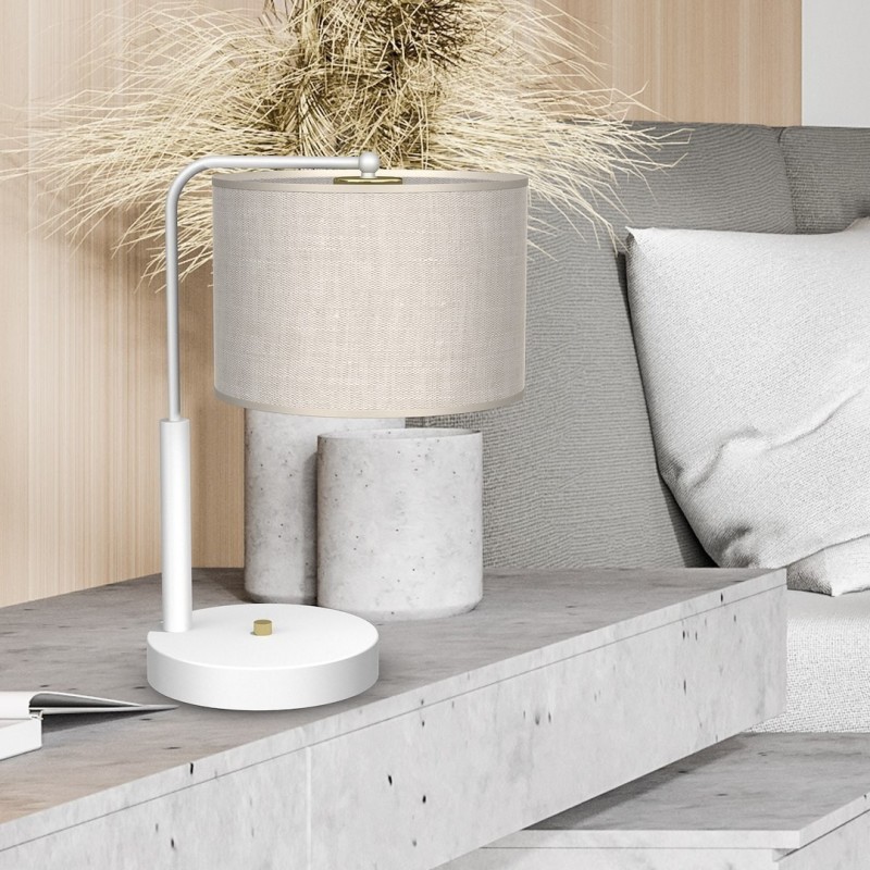 LINO WHITE / LINEN desk lamp 1xE27 LINO WHITE / LINEN desk lamp 1xE27