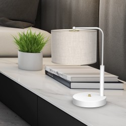 LINO WHITE / LINEN desk lamp 1xE27 LINO WHITE / LINEN desk lamp 1xE27