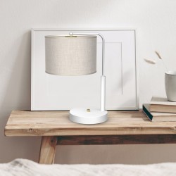 LINO WHITE / LINEN desk lamp 1xE27 LINO WHITE / LINEN desk lamp 1xE27