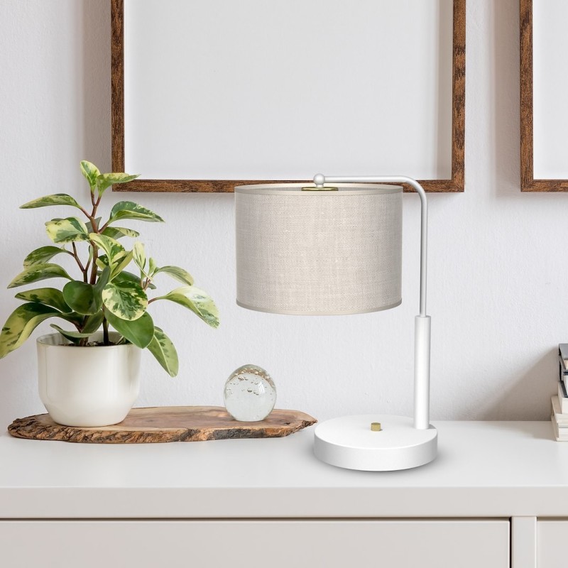 LINO WHITE / LINEN desk lamp 1xE27 LINO WHITE / LINEN desk lamp 1xE27