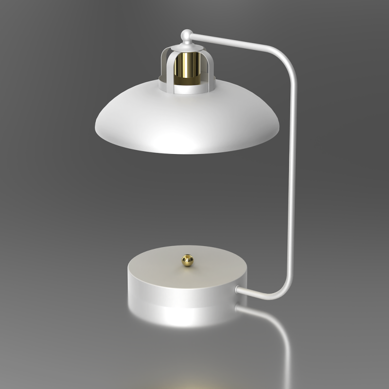 Lampka biurkowa Felix 1xE27 Biały/Złoty Lampka biurkowa Felix 1xE27 Biały/Złoty