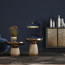 Lampka biurkowa FELIX NAVY BLUE/GOLD 1xE27 Lampka biurkowa FELIX NAVY BLUE/GOLD 1xE27