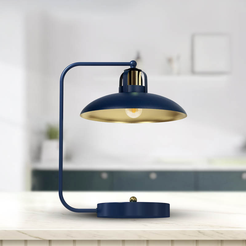 FELIX NAVY BLUE/GOLD Desk Lamp 1xE27 FELIX NAVY BLUE/GOLD Desk Lamp 1xE27