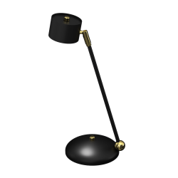 ARENA BLACK/GOLD Desk Lamp 1xGX53