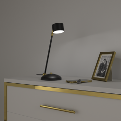 ARENA BLACK/GOLD Desk Lamp 1xGX53