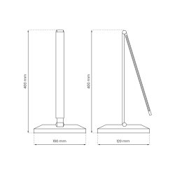 Lampka biurkowa Vario Biały 5W LED Lampka biurkowa Vario Biały 5W LED
