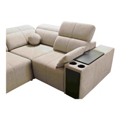 Milano II Mix corner sofa with sleeping and relaxation function, Plecionka, Verita 80