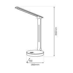 Bruno White Desk Lamp 5W LED RGB Bruno White Desk Lamp 5W LED RGB