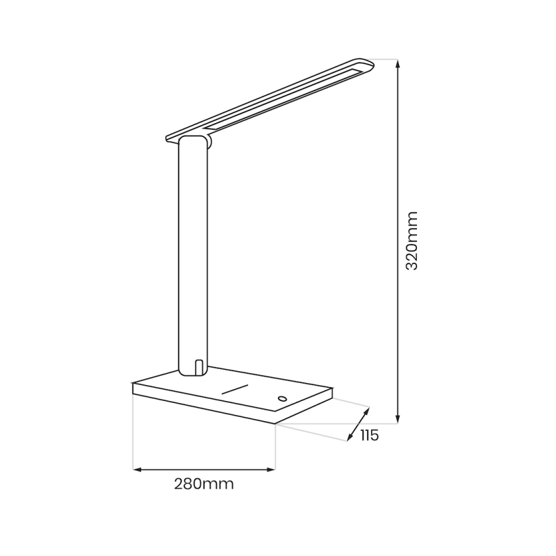 Desk lamp Post Black 5W LED Desk lamp Post Black 5W LED