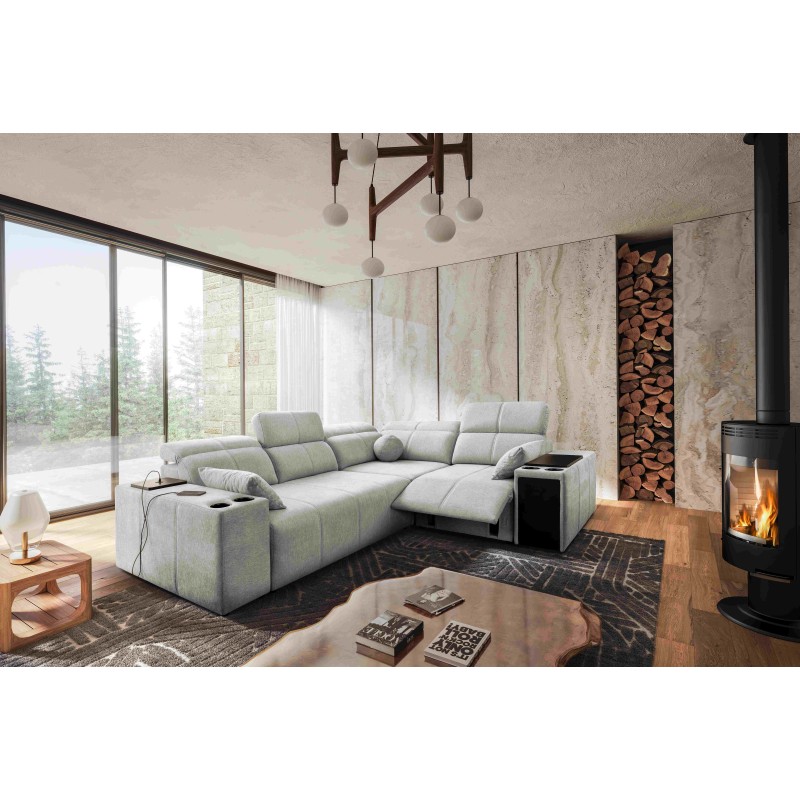 Narożnik Milano II Mix z funkcją spania i relax Plecionka, Verita 80 Narożnik Milano II Mix z funkcją spania i relax Plecionka, Verita 80