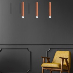 COPPER 15W LED HANGING LAMP COPPER 15W LED HANGING LAMP
