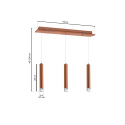 COPPER 15W LED HANGING LAMP COPPER 15W LED HANGING LAMP