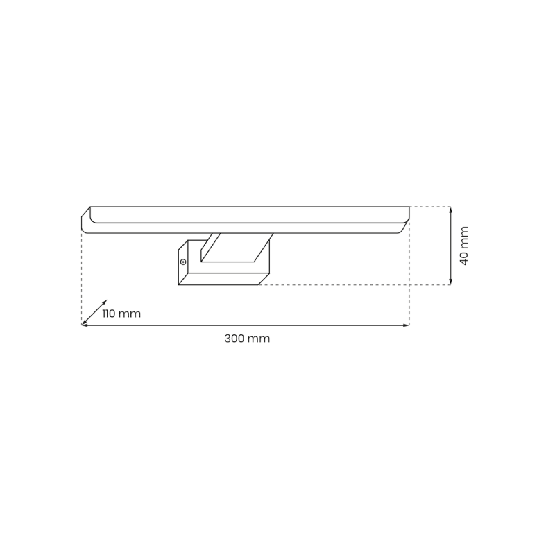 SHINE CHROME Wall Lamp 30cm 7W LED SHINE CHROME Wall Lamp 30cm 7W LED