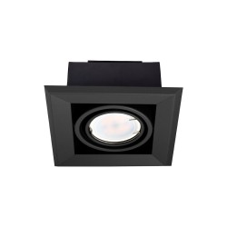 Einbauleuchte Blocco 1x7W GU10 LED Schwarz