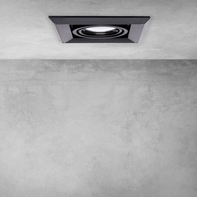 Recessed Lamp Blocco 1x7W GU10 LED Black Recessed Lamp Blocco 1x7W GU10 LED Black