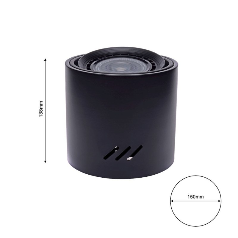 CEILING LAMP TUBO BLACK 1xAR111 (WITHOUT BULB) CEILING LAMP TUBO BLACK 1xAR111 (WITHOUT BULB)
