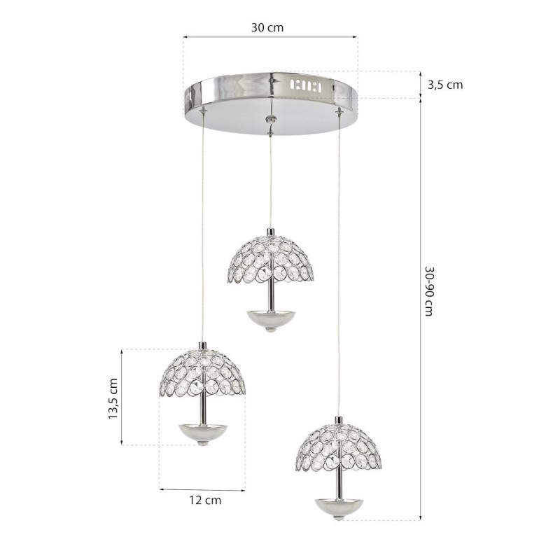 VENUS 3x5W LED PENDANT LAMP VENUS 3x5W LED PENDANT LAMP