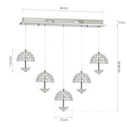 VENUS PENDANT LAMP 5x5W LED VENUS PENDANT LAMP 5x5W LED