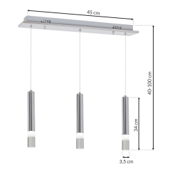 LAMPA WISZĄCA ICE 15W LED LAMPA WISZĄCA ICE 15W LED