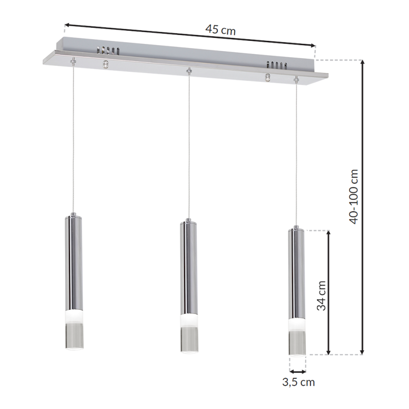 LAMPA WISZĄCA ICE 15W LED LAMPA WISZĄCA ICE 15W LED