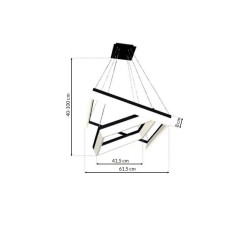 LAMPA WISZĄCA NERO 80W LED LAMPA WISZĄCA NERO 80W LED