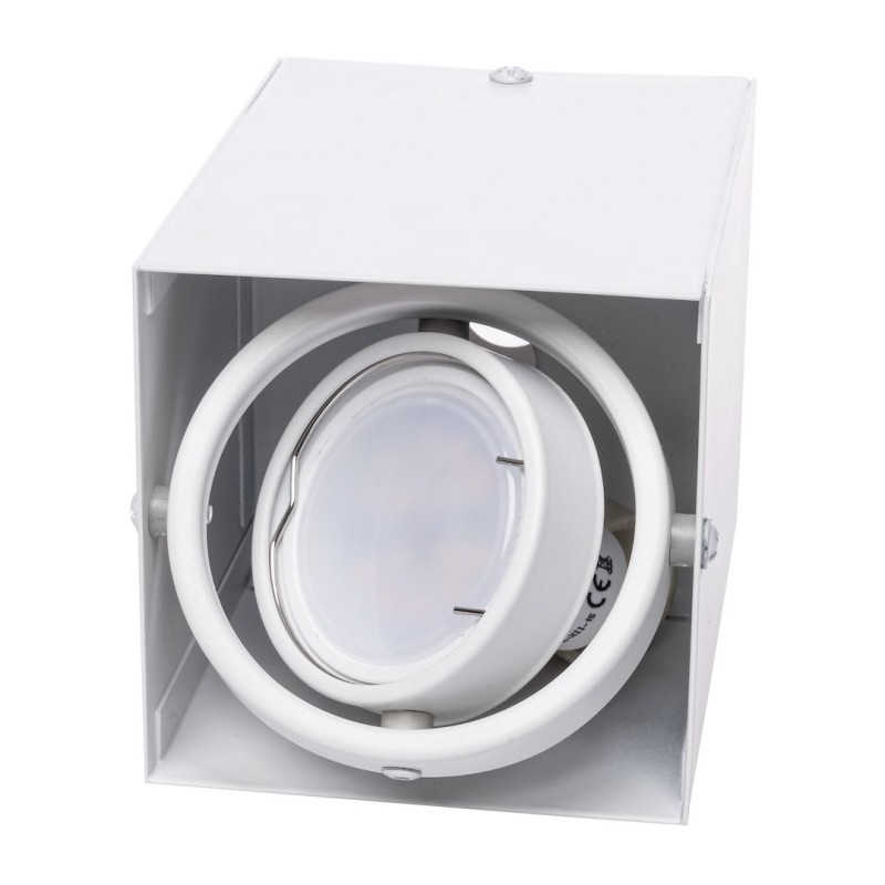 Blocco White Ceiling Lamp 1x7W GU10 LED Blocco White Ceiling Lamp 1x7W GU10 LED