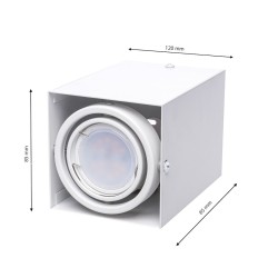 Blocco White Ceiling Lamp 1x7W GU10 LED Blocco White Ceiling Lamp 1x7W GU10 LED