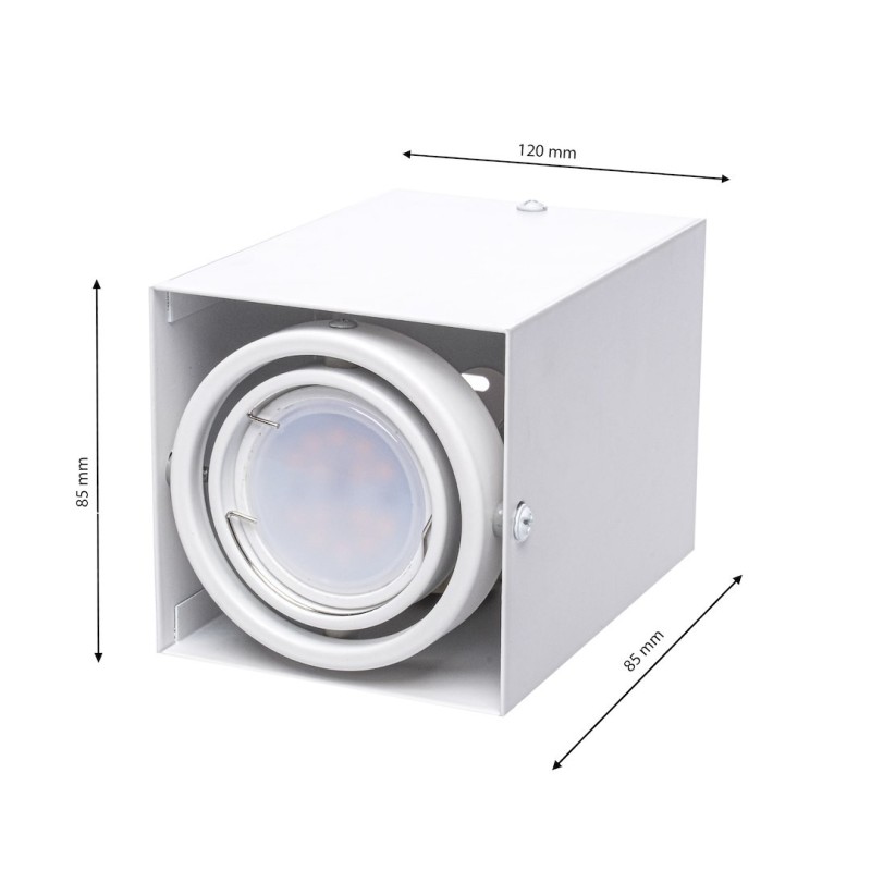Ceiling Lamp Blocco White 1x7W GU10 LED Ceiling Lamp Blocco White 1x7W GU10 LED