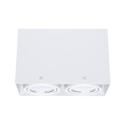 Deckenleuchte Blocco Weiß 2x7W GU10 LED