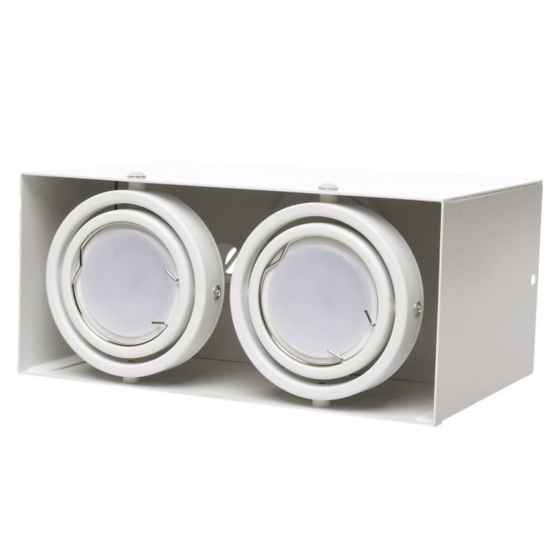 Ceiling Lamp Blocco White 2x7W GU10 LED Ceiling Lamp Blocco White 2x7W GU10 LED