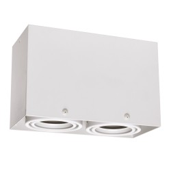 Ceiling Lamp Blocco White 2x7W GU10 LED Ceiling Lamp Blocco White 2x7W GU10 LED
