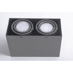 BLOCCO GRAY CEILING LAMP 2x7W GU10 LED BLOCCO GRAY CEILING LAMP 2x7W GU10 LED