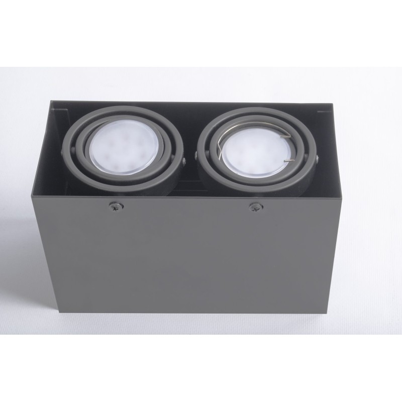 BLOCCO GRAY CEILING LAMP 2x7W GU10 LED BLOCCO GRAY CEILING LAMP 2x7W GU10 LED