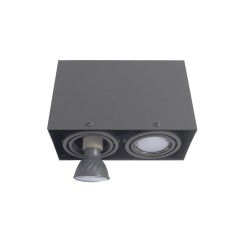 BLOCCO GRAY CEILING LAMP 2x7W GU10 LED BLOCCO GRAY CEILING LAMP 2x7W GU10 LED