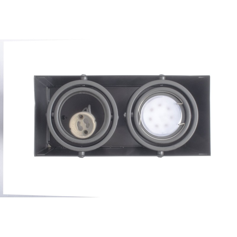 BLOCCO GRAY CEILING LAMP 2x7W GU10 LED BLOCCO GRAY CEILING LAMP 2x7W GU10 LED