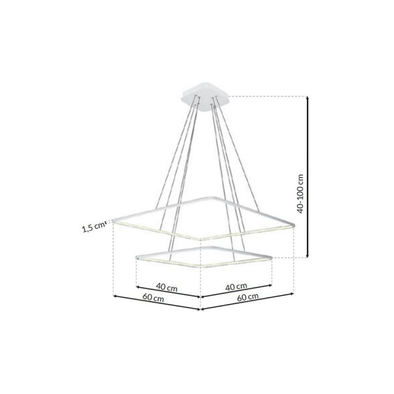 NIX WHITE 50W LED PENDANT LAMP NIX WHITE 50W LED PENDANT LAMP
