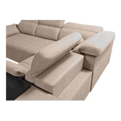 Milano II Mix corner sofa with sleeping and relaxation function, Plecionka, Verita 39