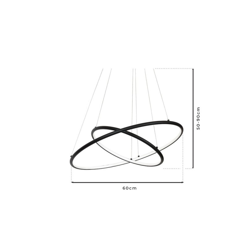 ORION BLACK 53W LED HANGING LAMP ORION BLACK 53W LED HANGING LAMP