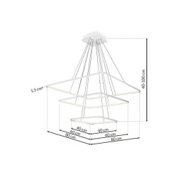 HÄNGELEUCHTE NIX WEISS 117W LED HÄNGELEUCHTE NIX WEISS 117W LED